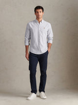 Mens Oxford Stripe  Shirt Blue Yonder