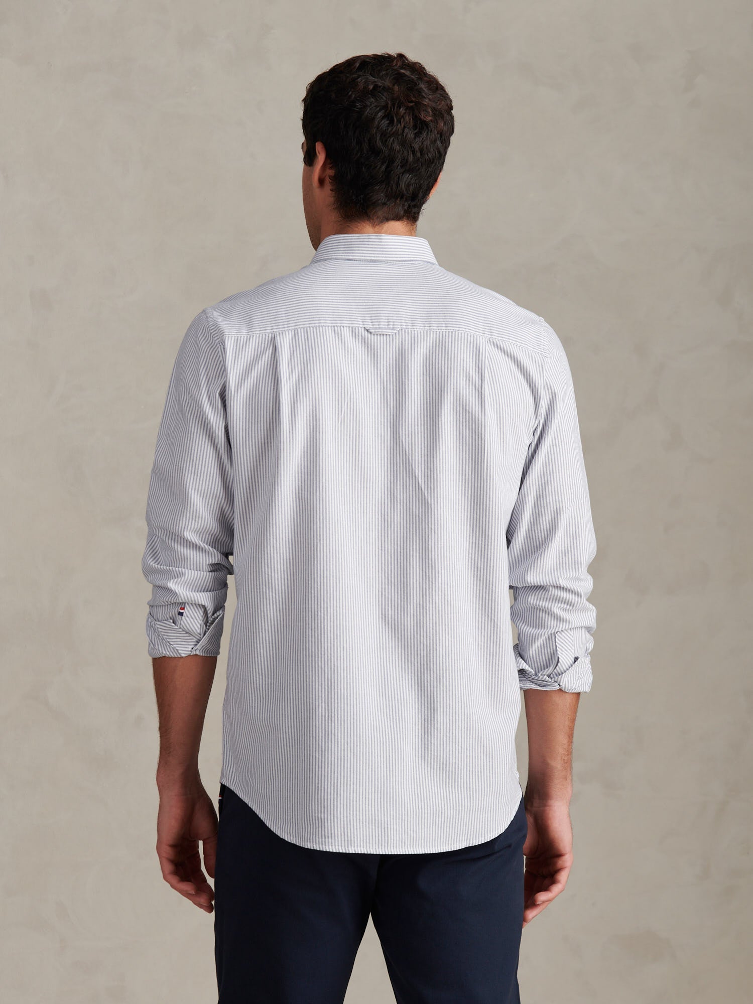 Mens Oxford Stripe  Shirt Blue Yonder