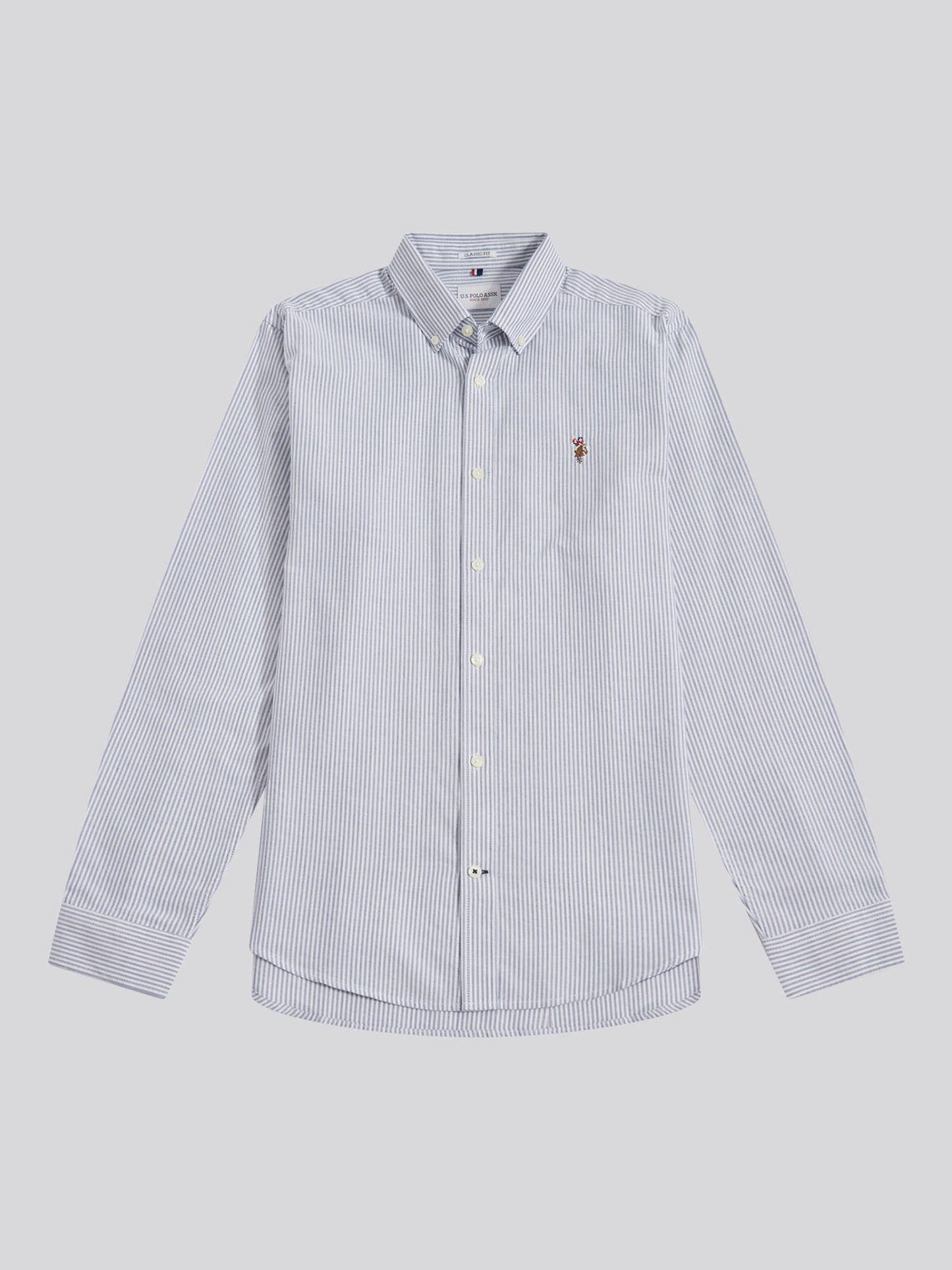 Mens Oxford Stripe  Shirt Blue Yonder