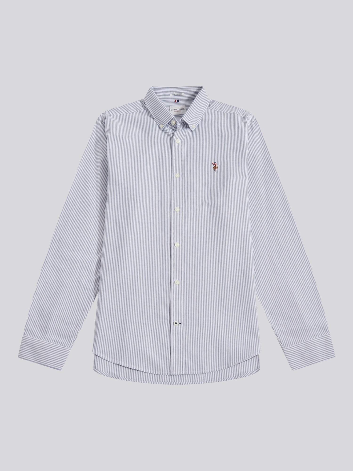 Mens Oxford Stripe  Shirt Blue Yonder