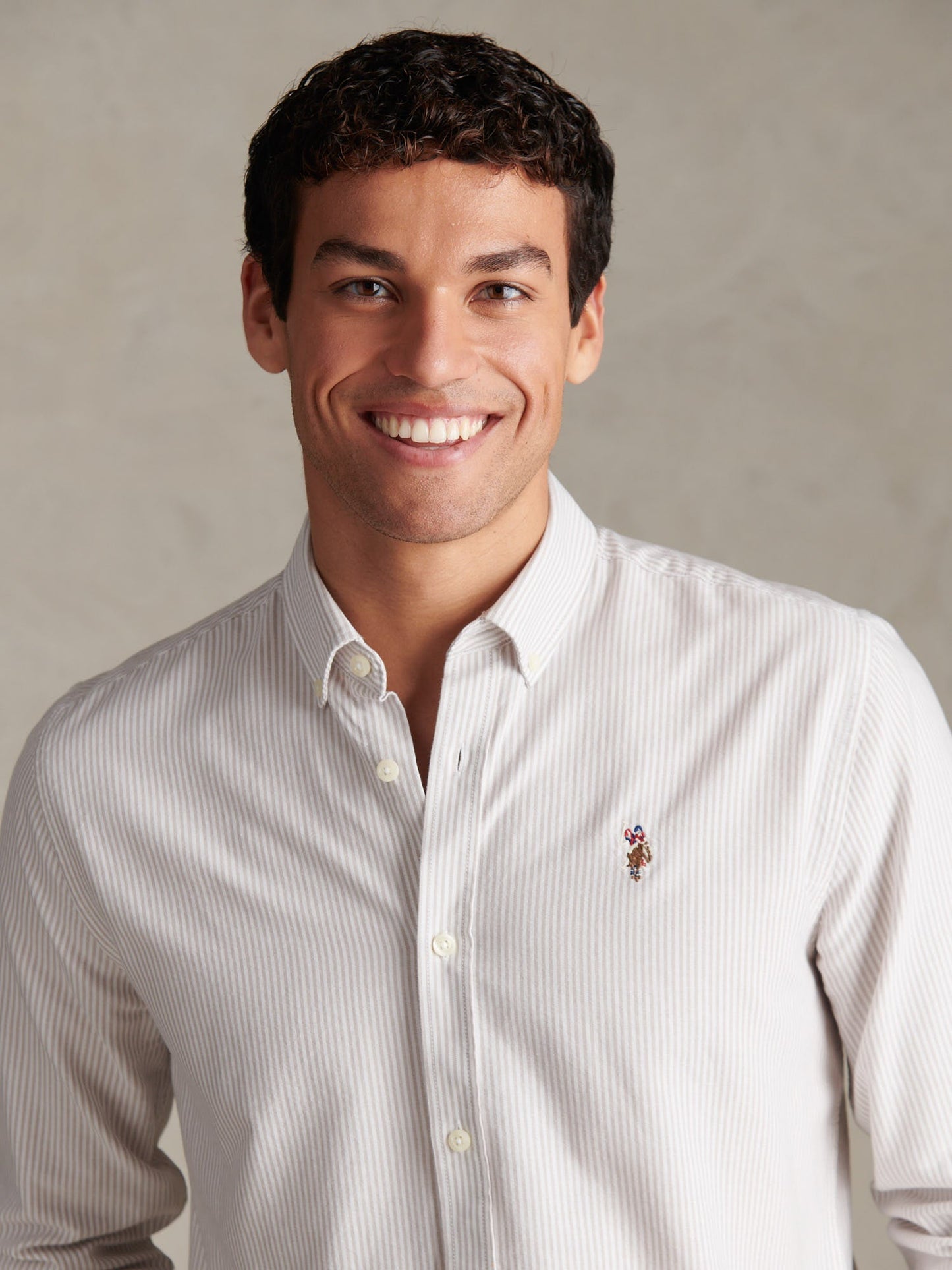 Mens Oxford Stripe  Shirt Atmosphere