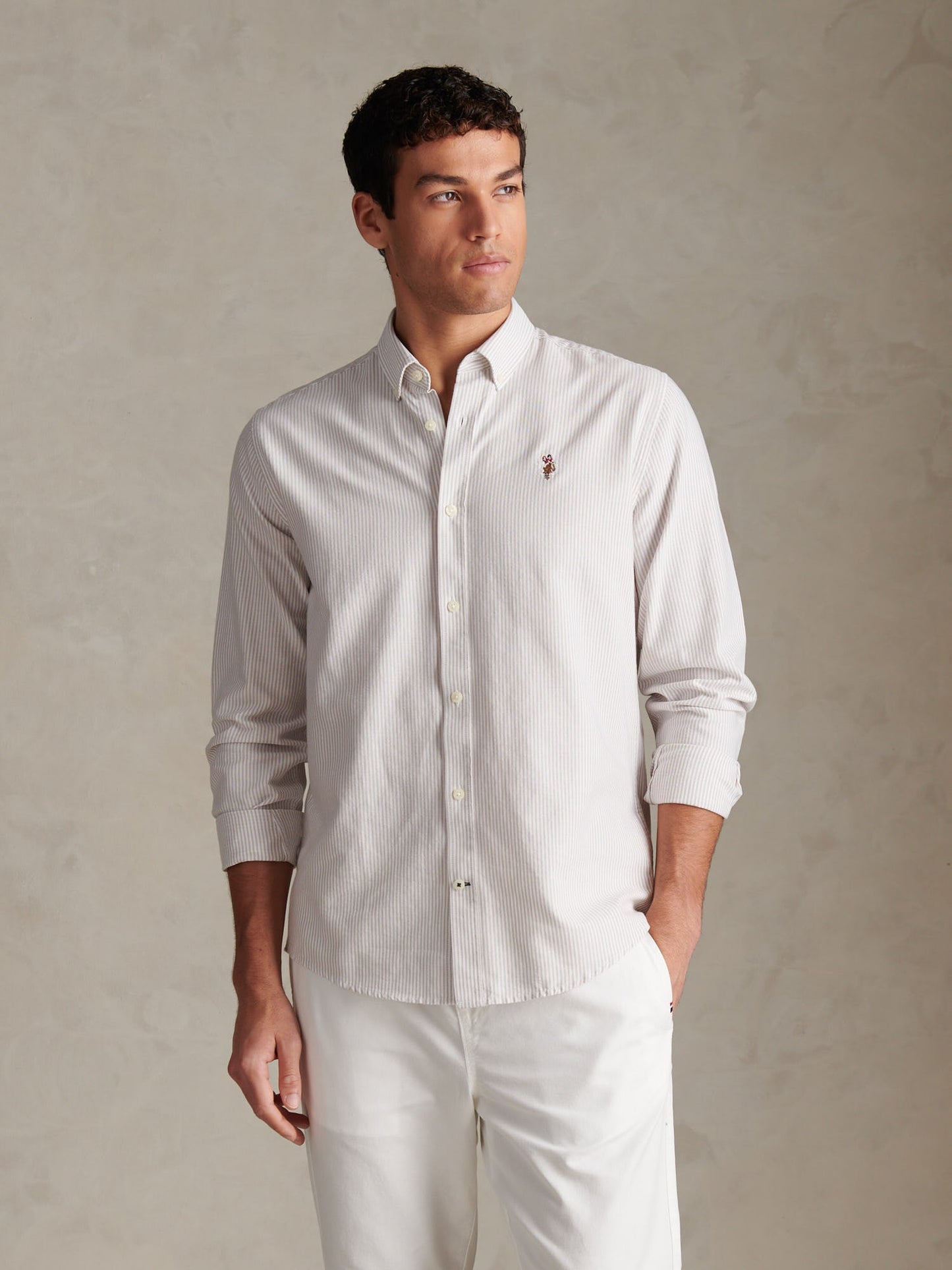 Mens Oxford Stripe  Shirt Atmosphere
