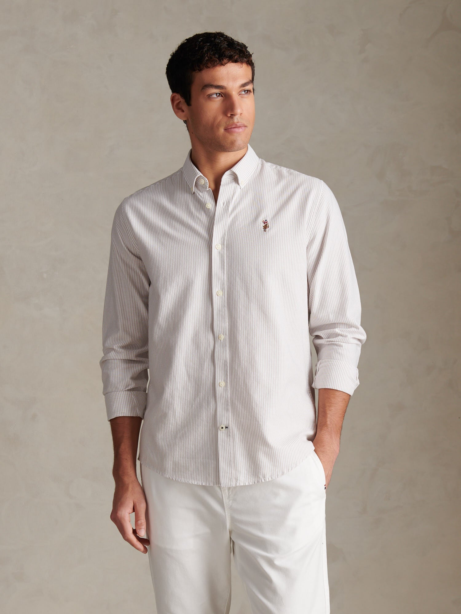 Mens Oxford Stripe  Shirt Atmosphere