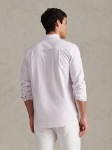 Mens Oxford Stripe  Shirt Lilac Breeze