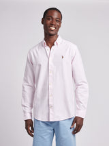 Mens Oxford Stripe  Shirt Tickled Pink