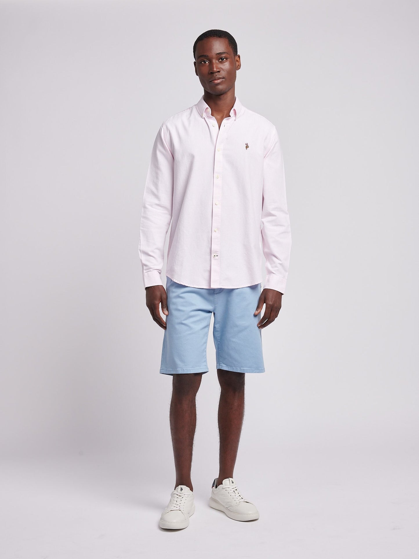 Mens Oxford Stripe  Shirt Tickled Pink