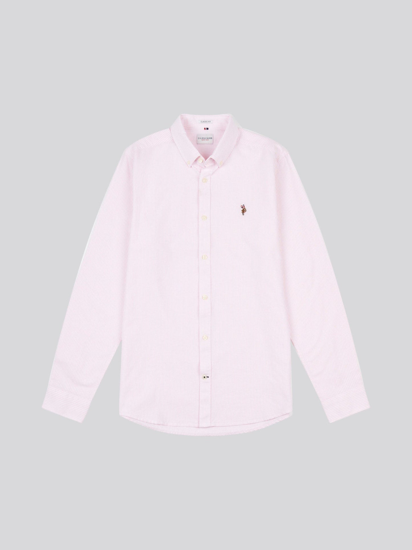 Mens Oxford Stripe  Shirt Tickled Pink