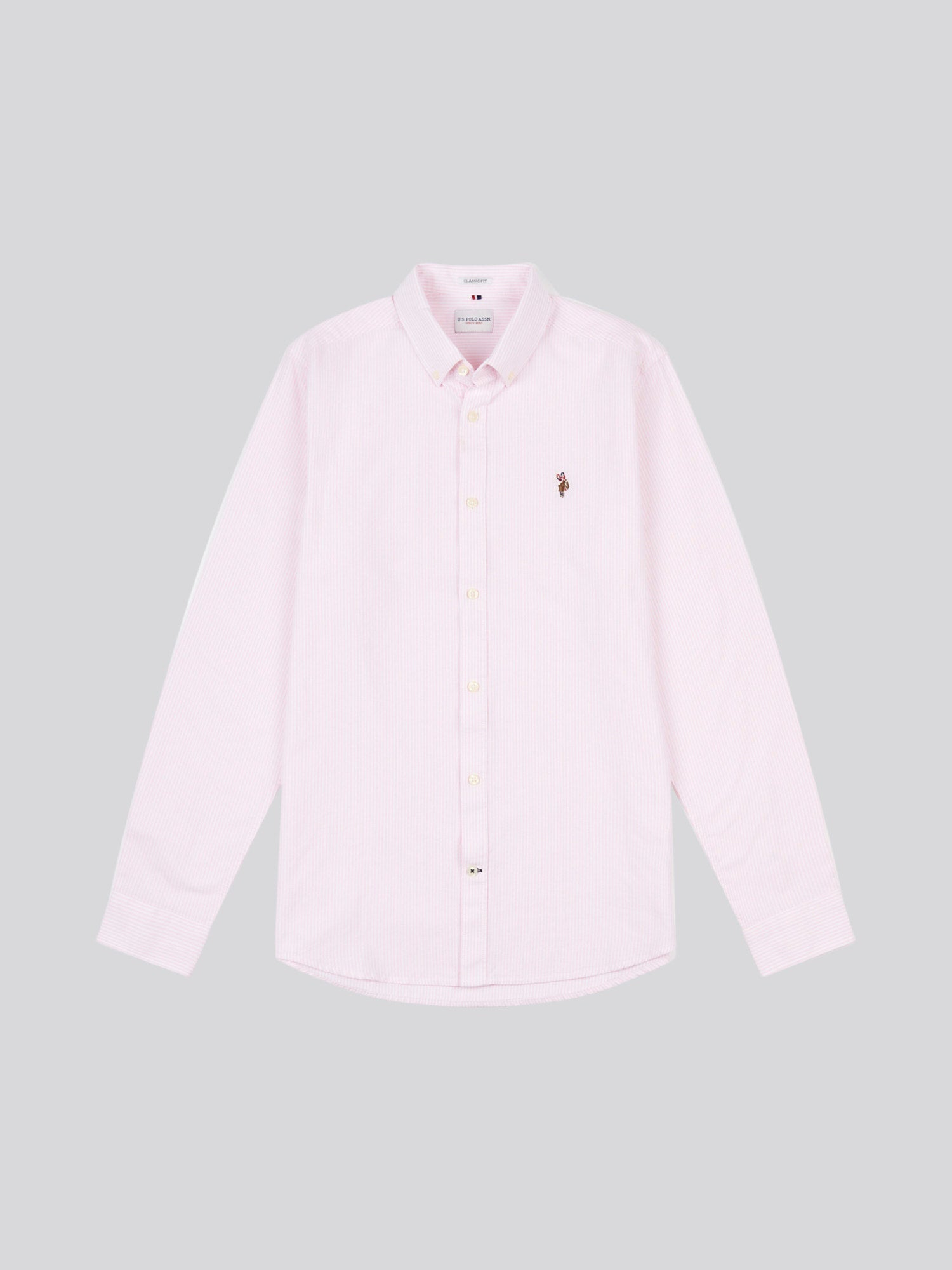 Mens Oxford Stripe  Shirt Tickled Pink