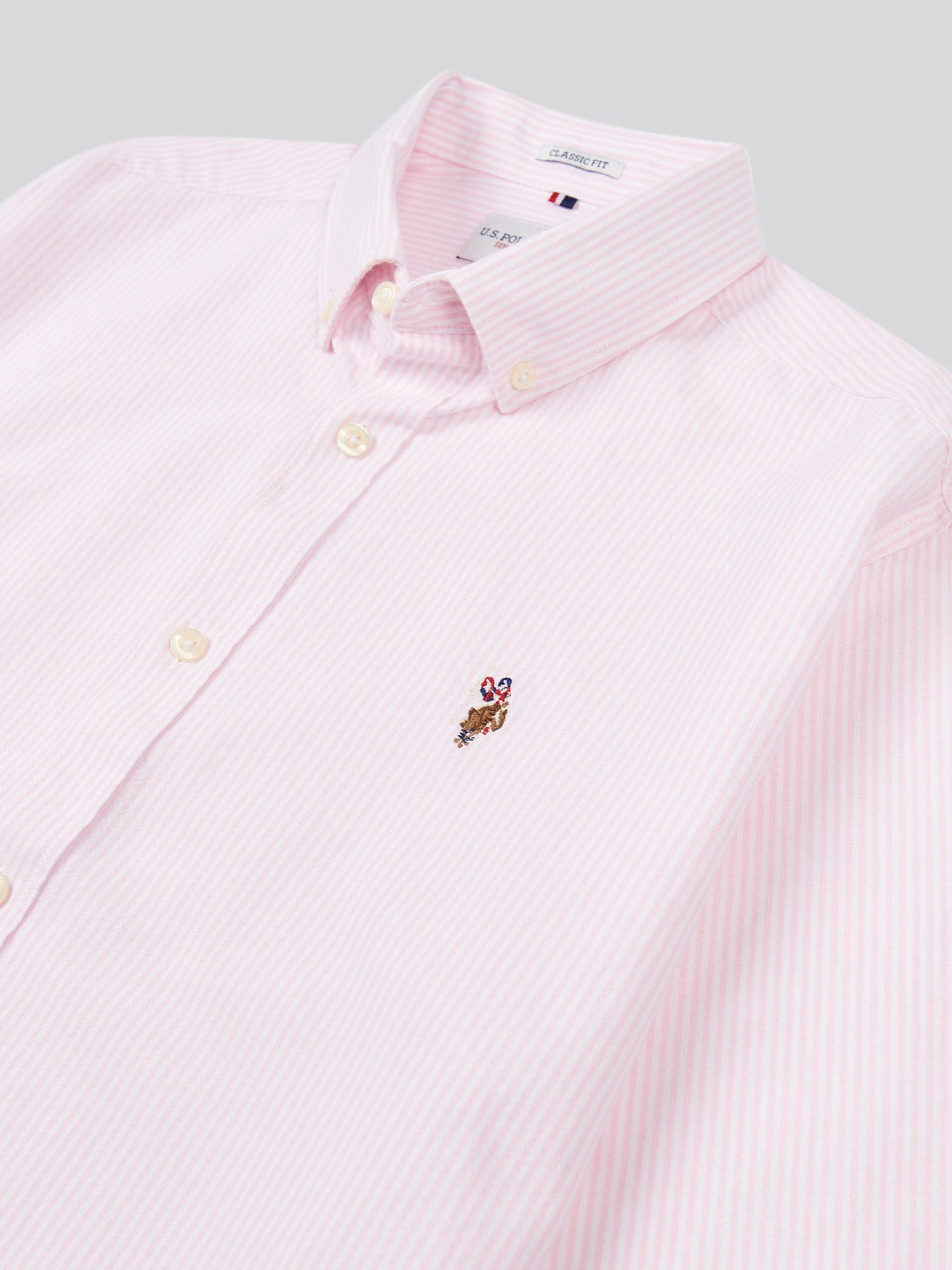 Mens Oxford Stripe  Shirt Tickled Pink