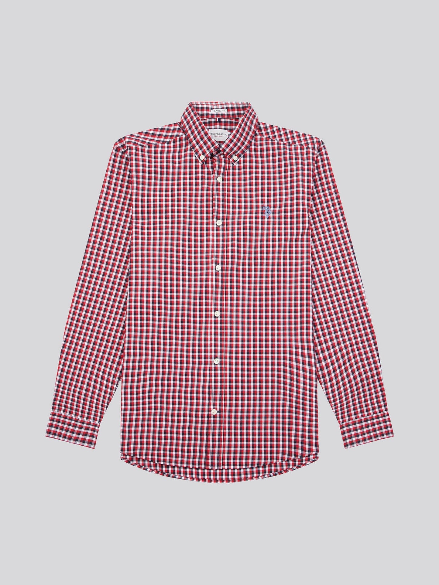 Mens Gingham Shirt in Multi