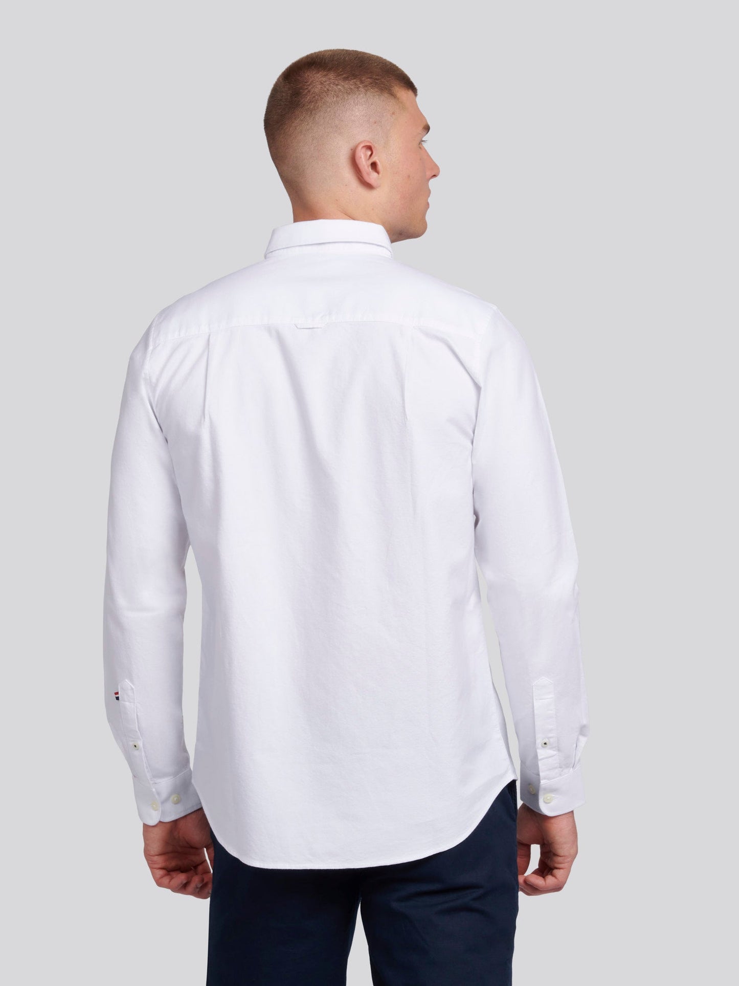 Mens Peached Oxford Shirt Bright White