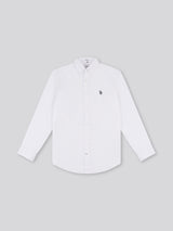 Mens Peached Oxford Shirt Bright White