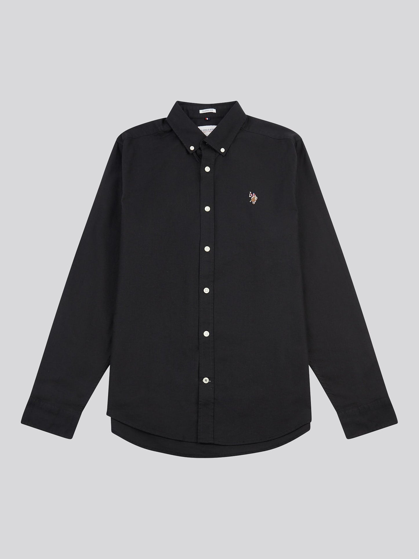 Mens Peached Oxford Shirt Black