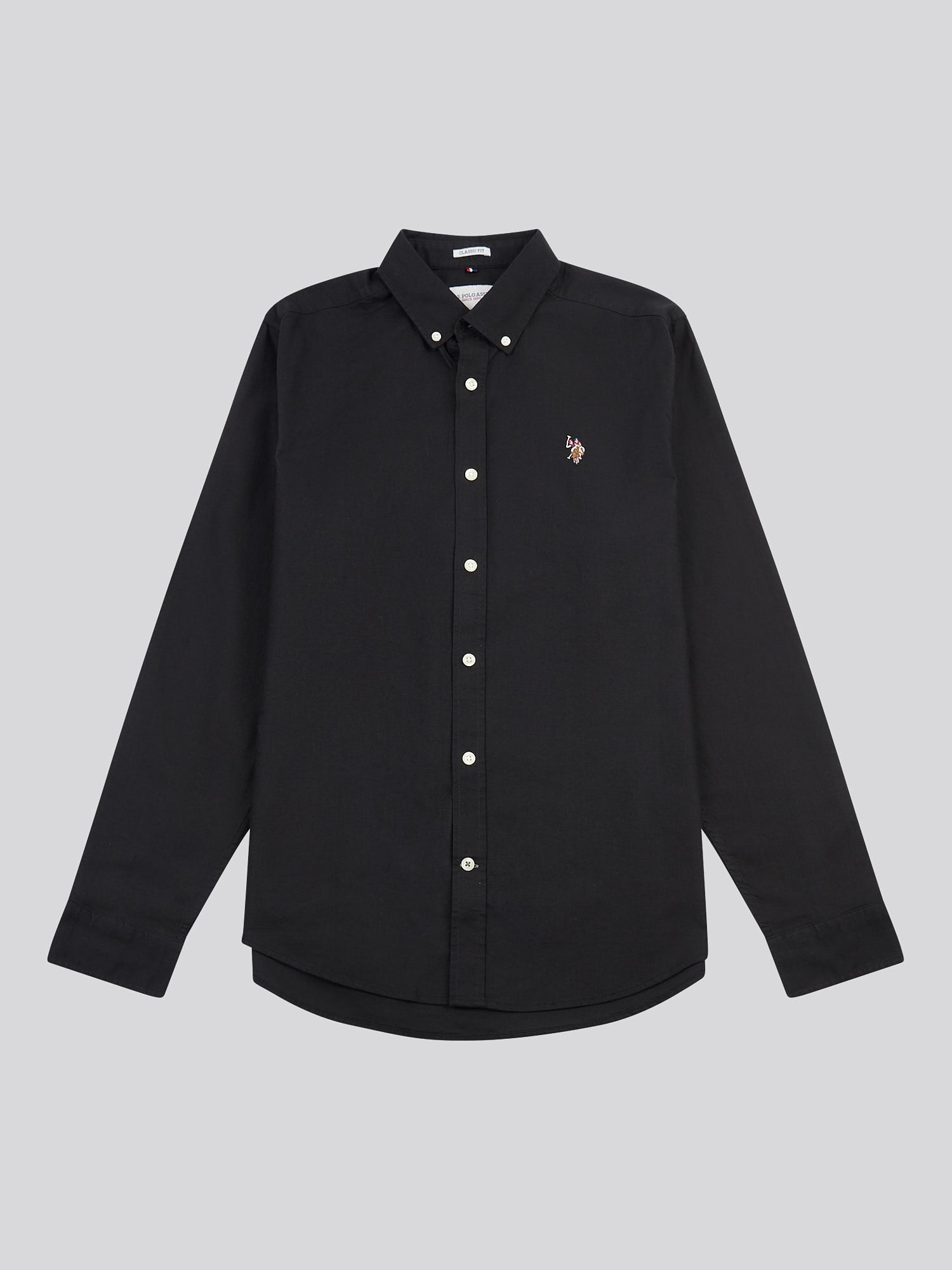 Mens Peached Oxford Shirt Black
