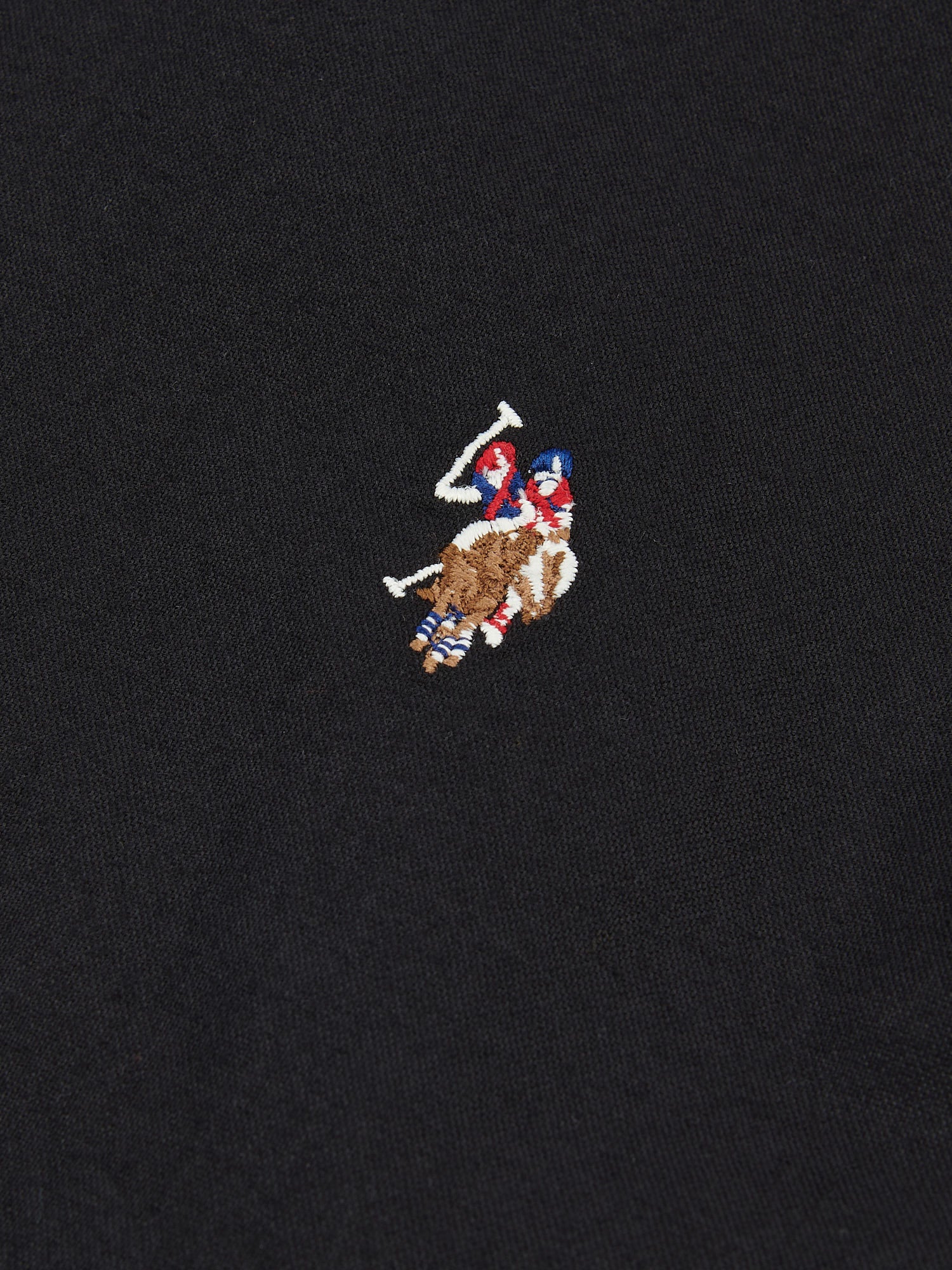 Mens Peached Oxford Shirt Black