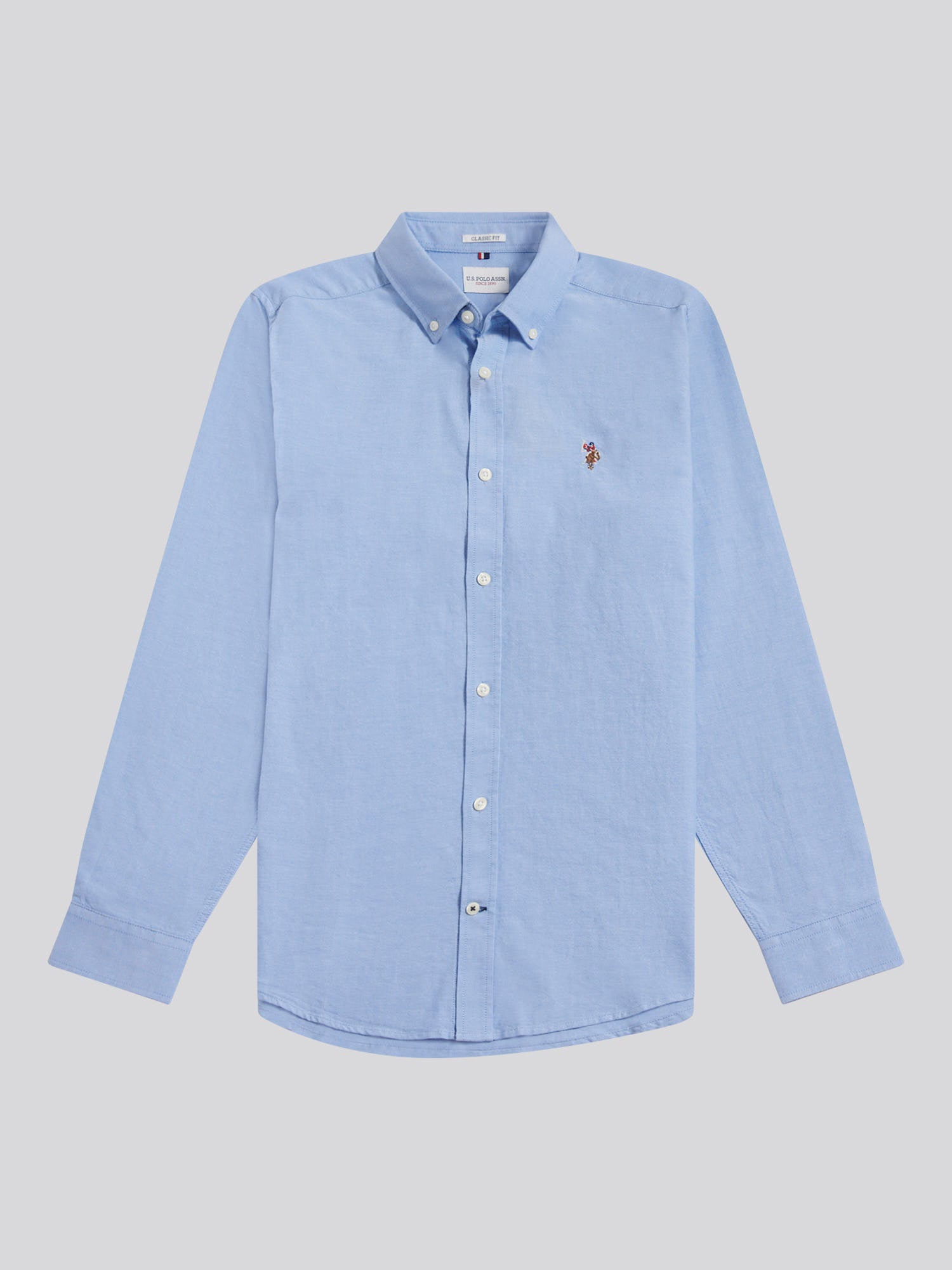 Mens Peached Oxford Shirt Blue Yonder