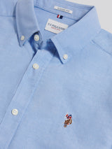 Mens Peached Oxford Shirt Blue Yonder