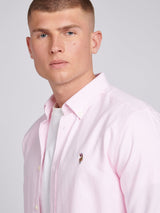 Mens Peached Oxford Shirt Orchid Pink