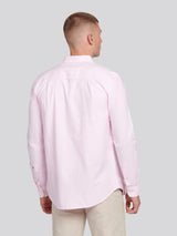 Mens Peached Oxford Shirt Orchid Pink