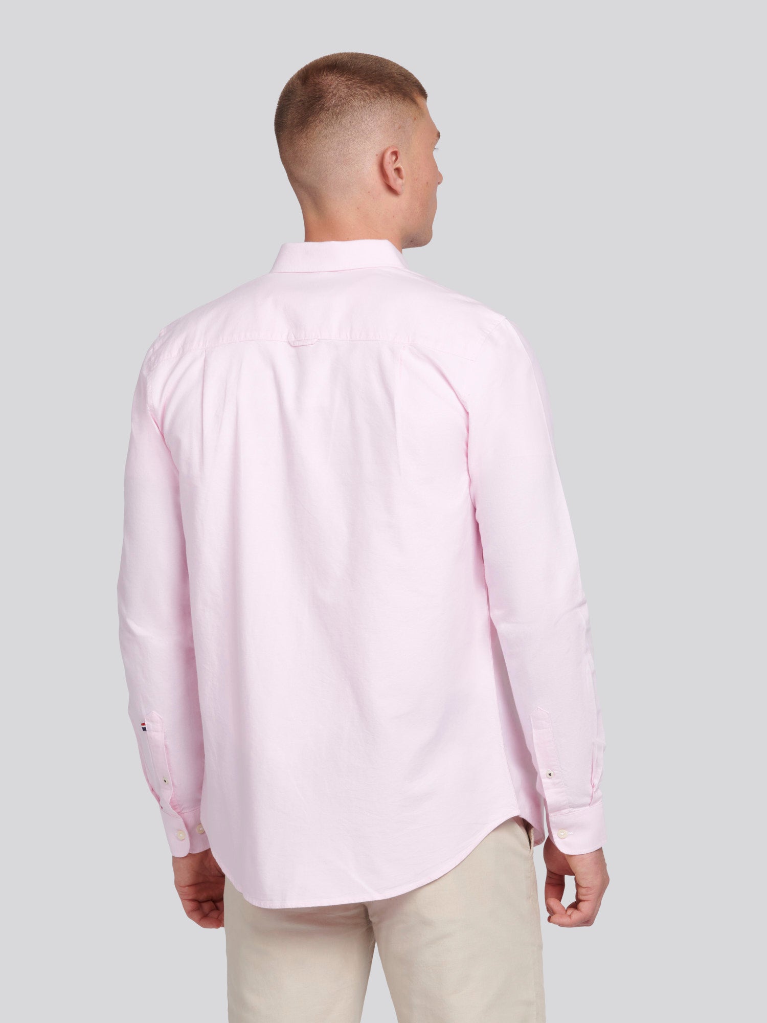 Mens Peached Oxford Shirt Orchid Pink