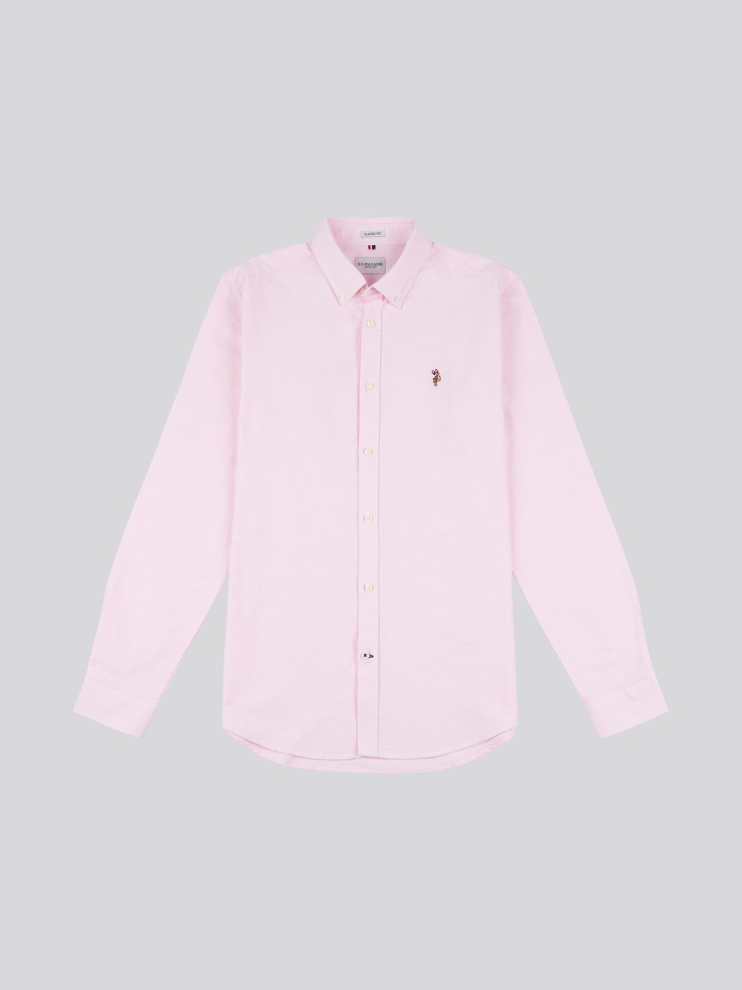 Mens Peached Oxford Shirt Orchid Pink