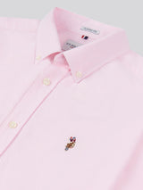 Mens Peached Oxford Shirt Orchid Pink