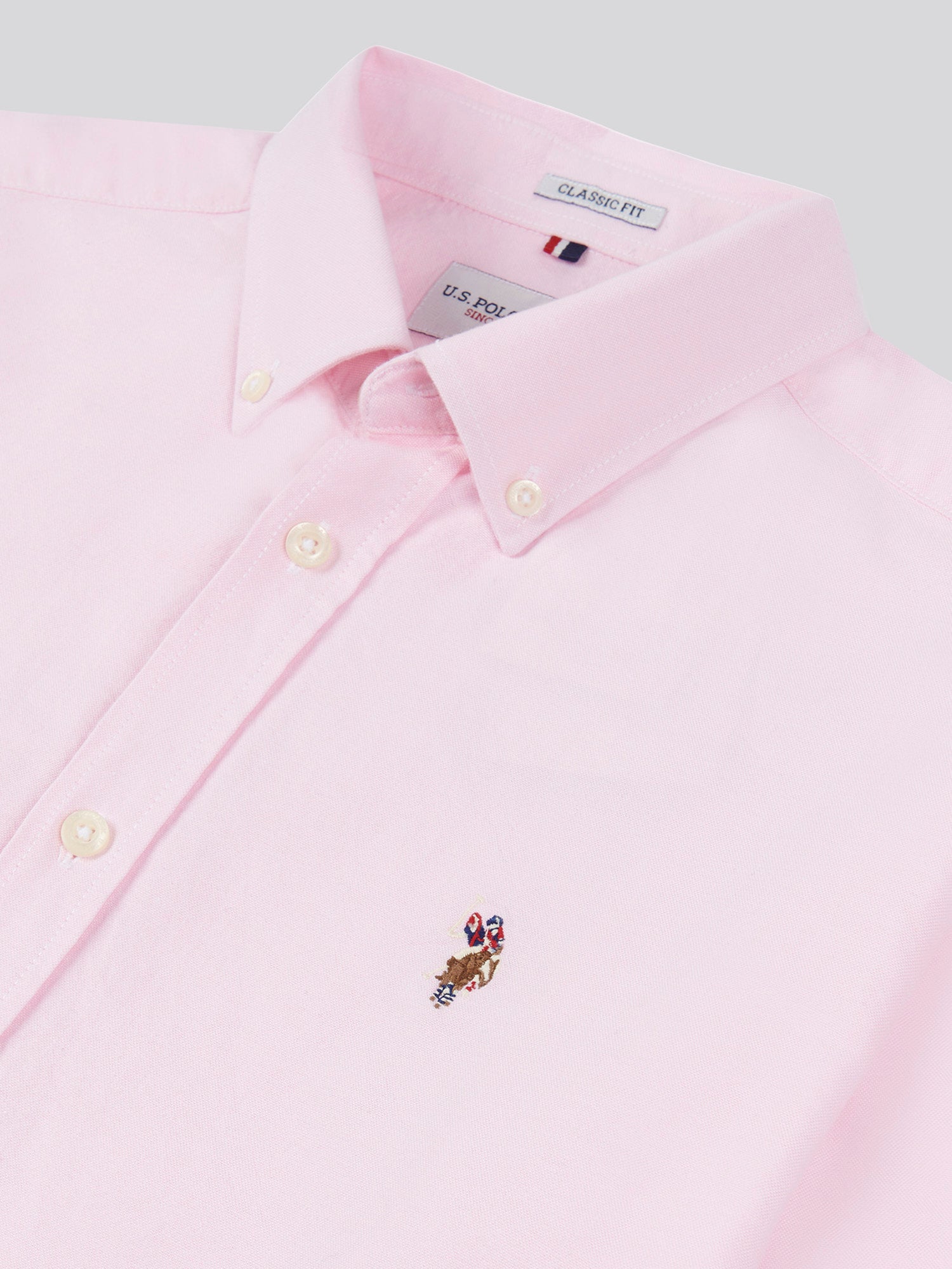 Mens Peached Oxford Shirt Orchid Pink