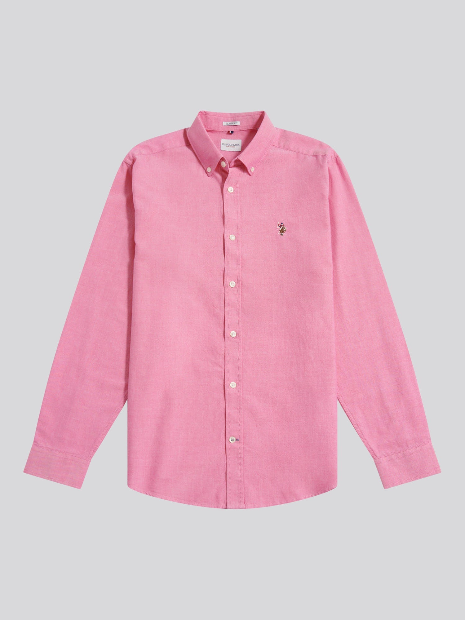 Mens Peached Oxford Shirt Chateau Rose