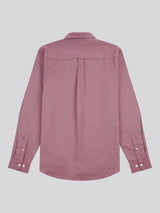 Mens Peached Oxford Shirt Grape Wine