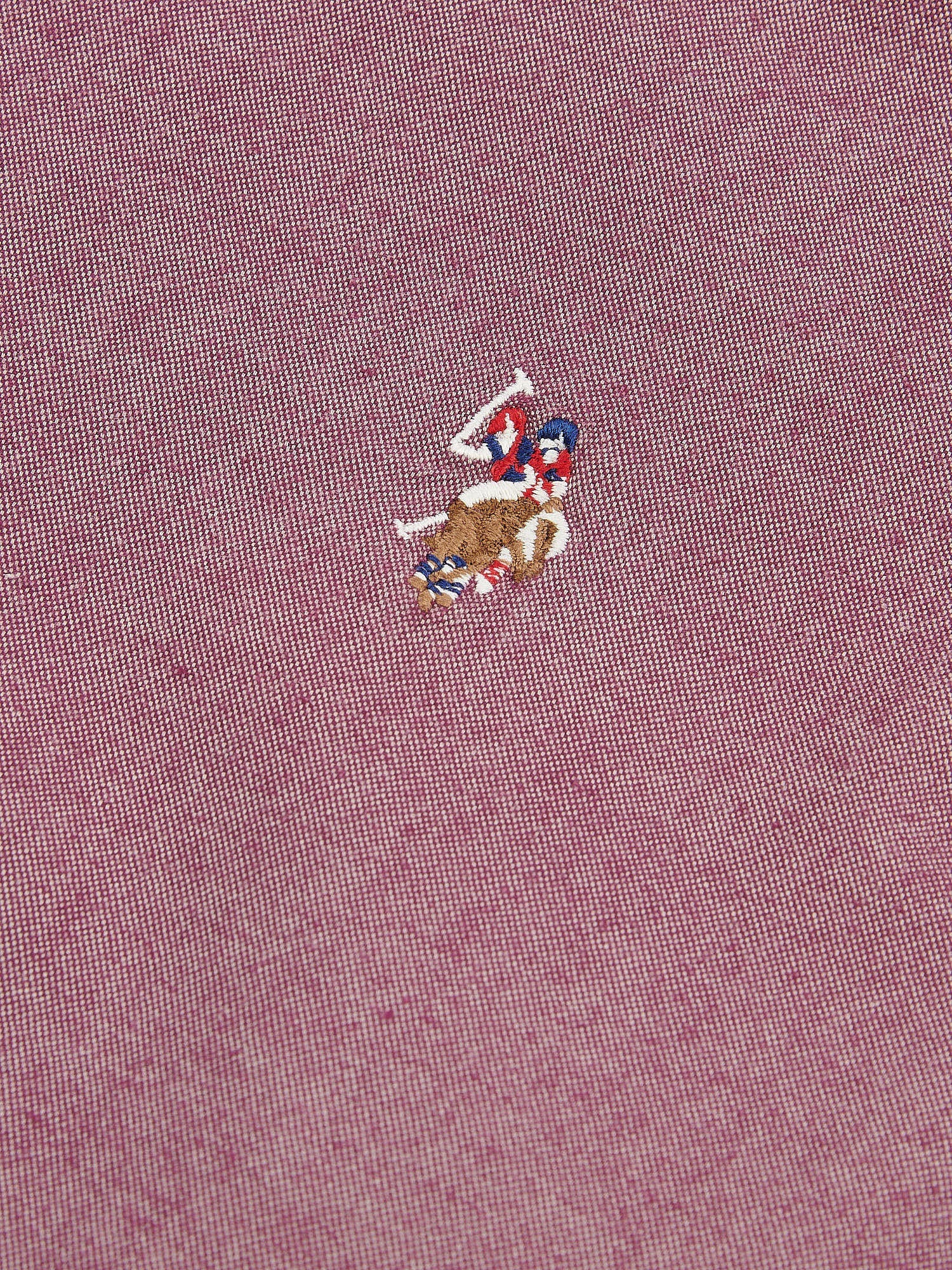 Mens Peached Oxford Shirt Grape Wine