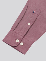 Mens Peached Oxford Shirt Grape Wine