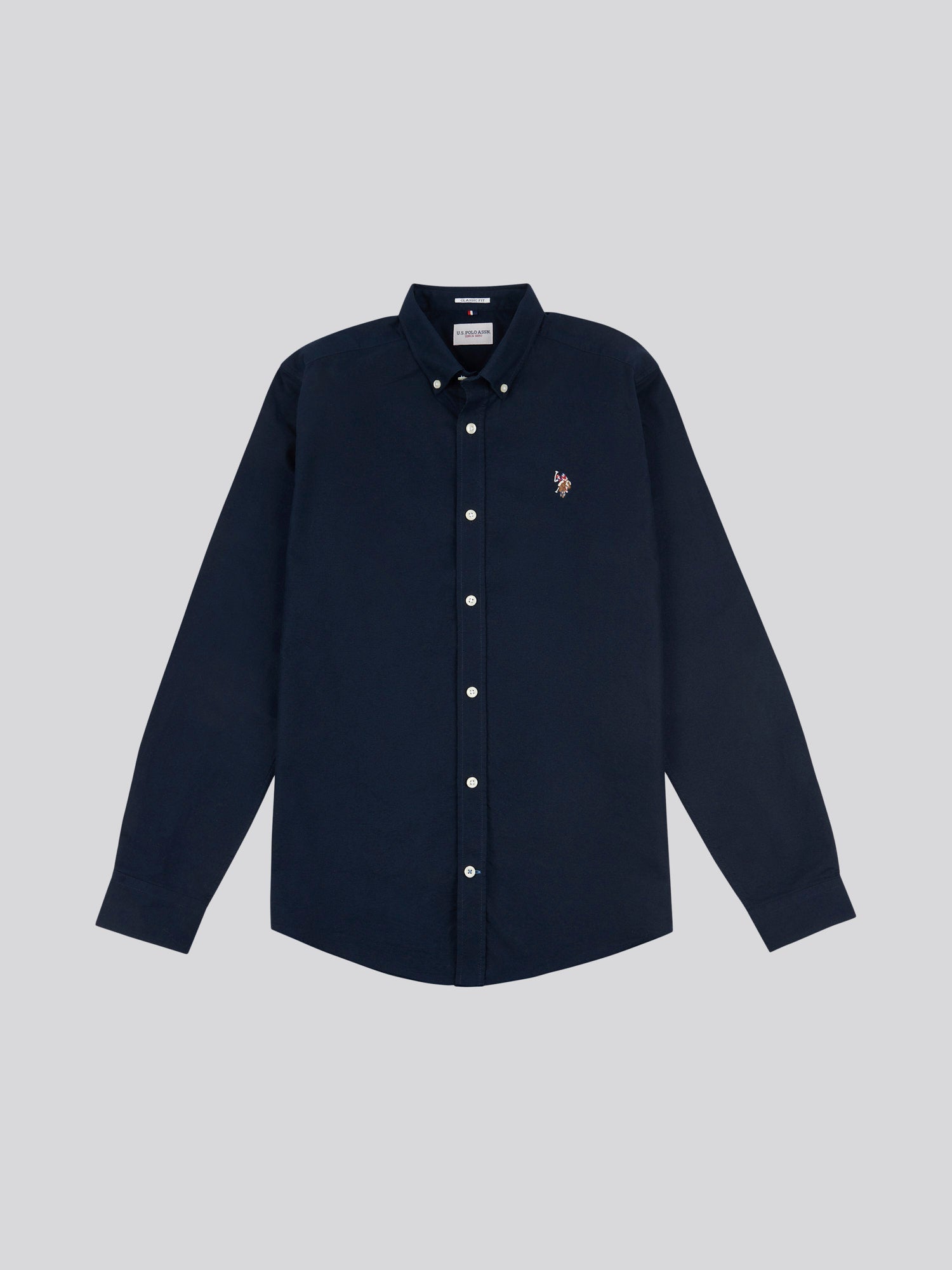 Mens Peached Oxford Shirt Dark Sapphire Navy