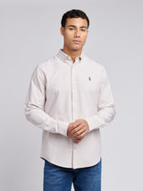 Mens Peached Oxford Shirt Doeskin