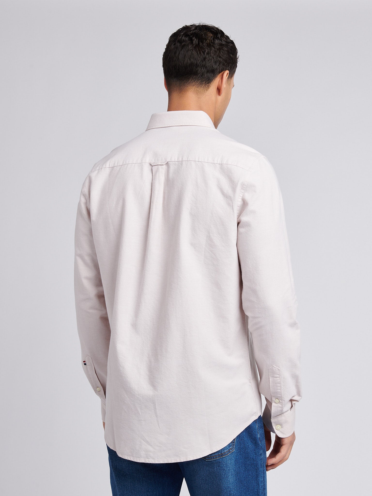 Mens Peached Oxford Shirt Doeskin