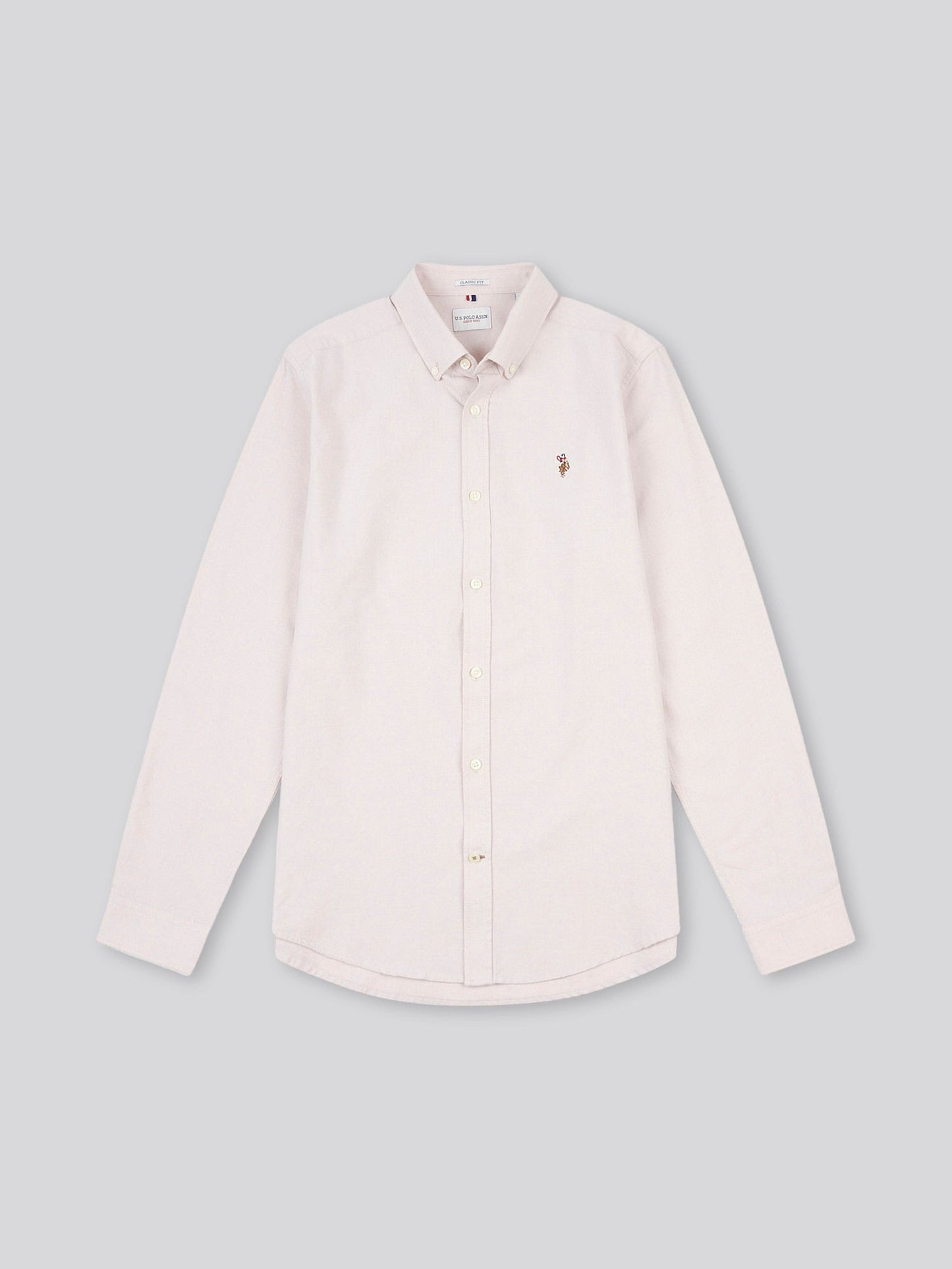 Mens Peached Oxford Shirt Doeskin
