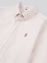 Mens Peached Oxford Shirt Doeskin