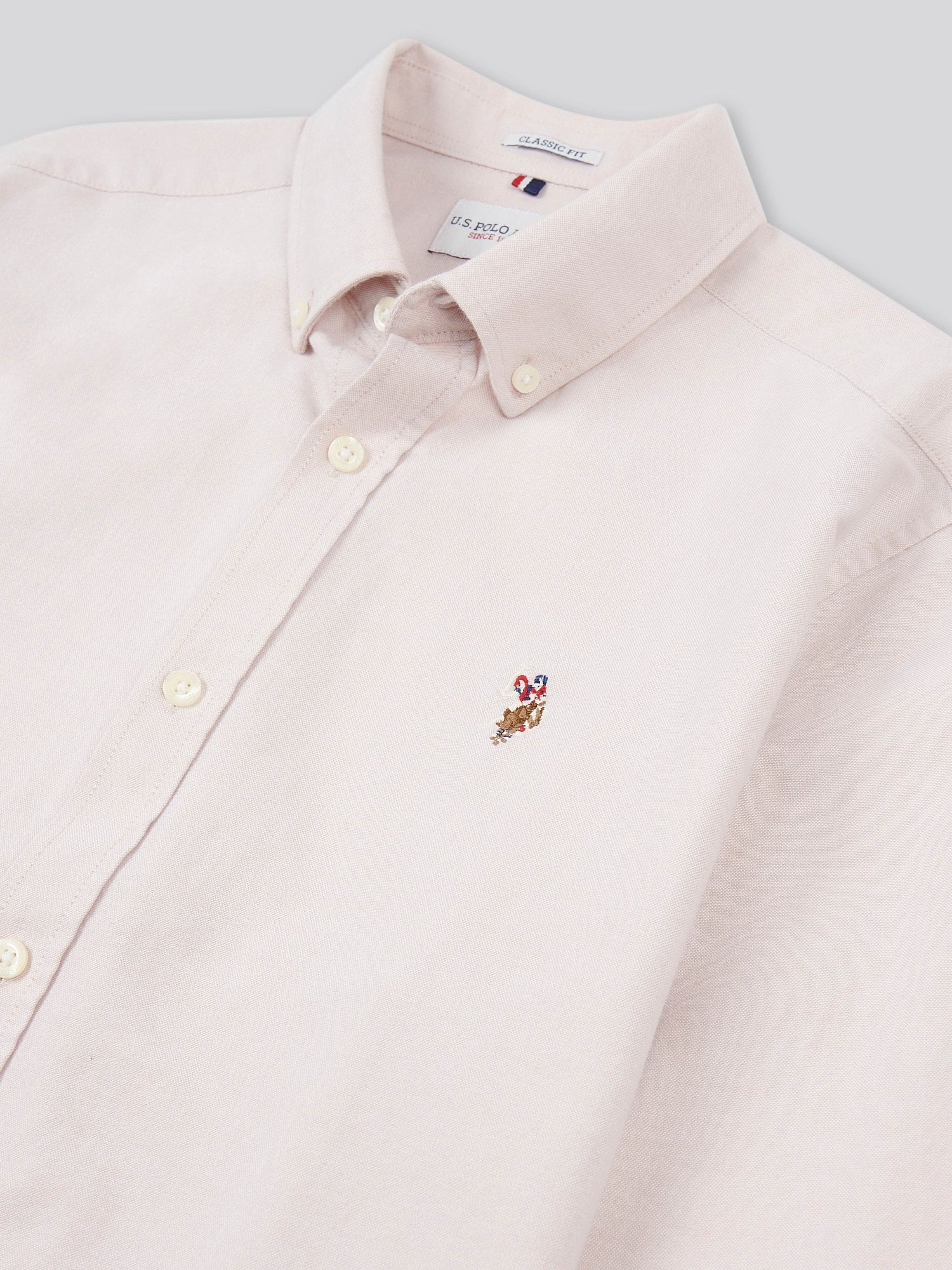 Mens Peached Oxford Shirt Doeskin