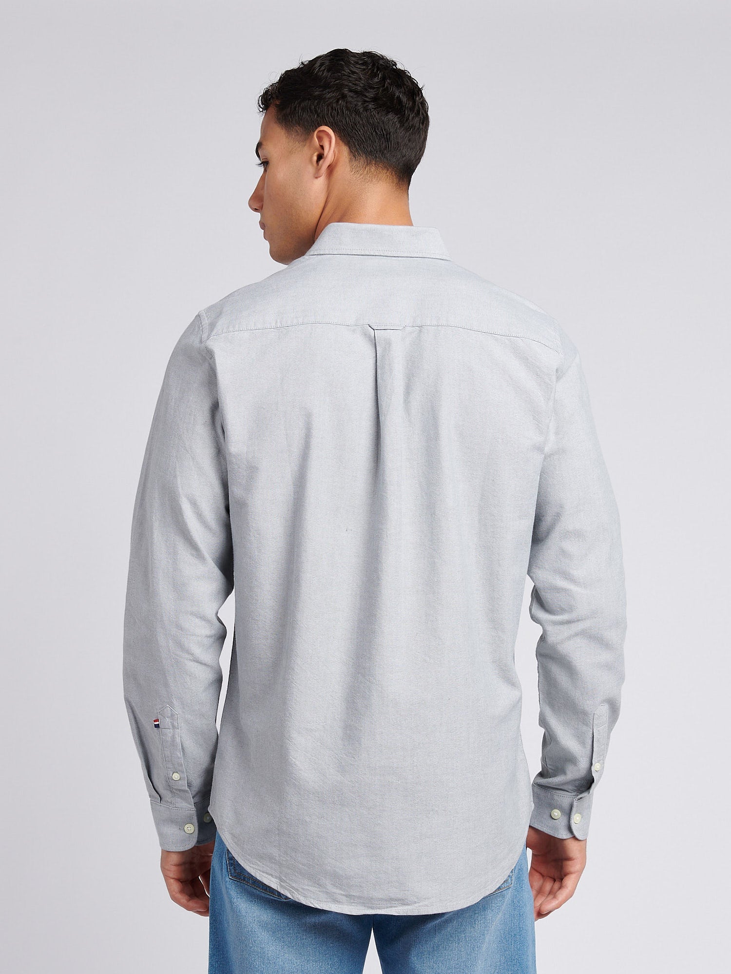 Mens Peached Oxford Shirt Mulled Basil