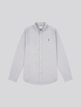 Mens Peached Oxford Shirt Mulled Basil