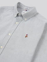 Mens Peached Oxford Shirt Mulled Basil