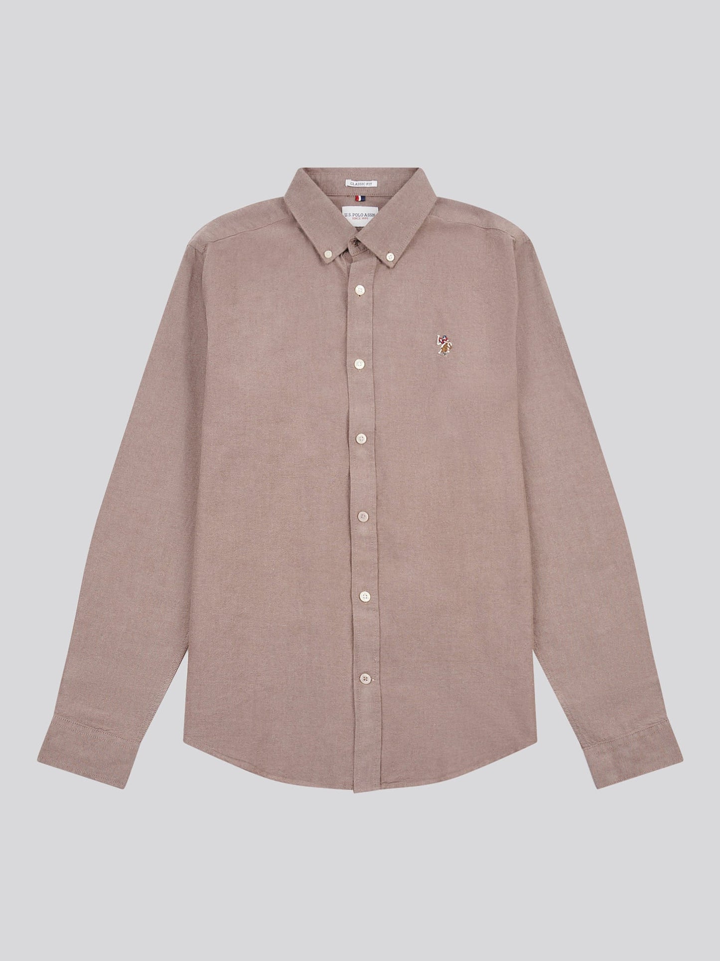 Mens Peached Oxford Shirt Chocolate Martini