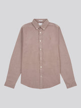 Mens Peached Oxford Shirt Chocolate Martini