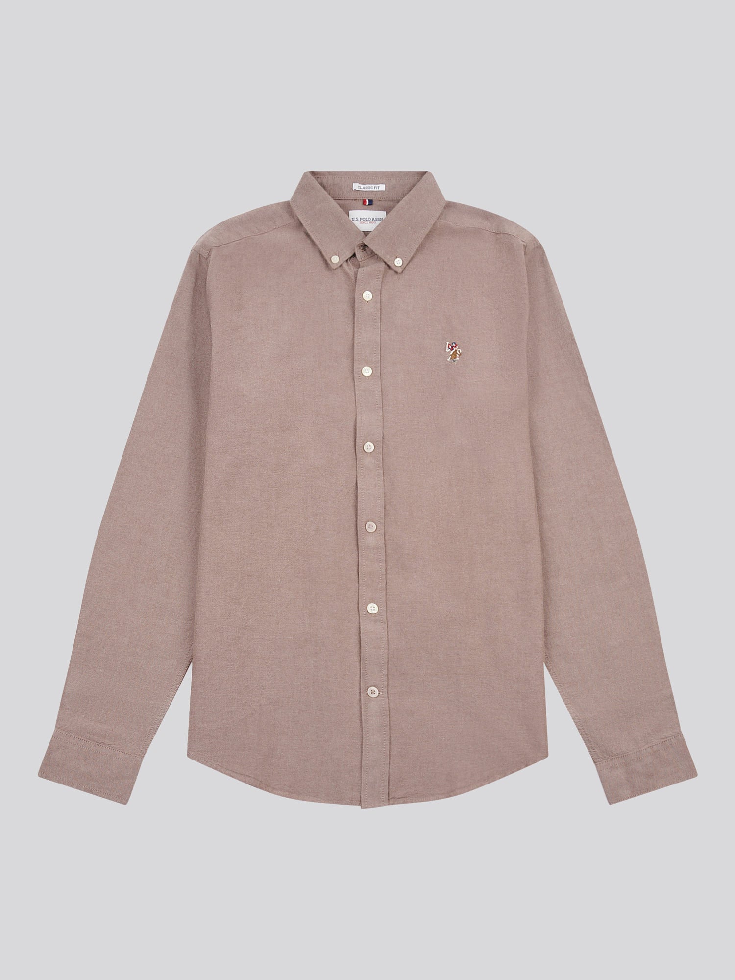 Mens Peached Oxford Shirt Chocolate Martini
