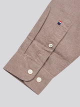 Mens Peached Oxford Shirt Chocolate Martini