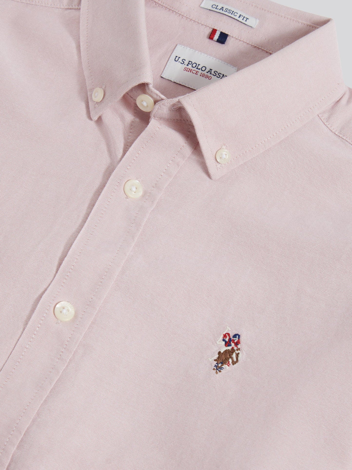 Mens Peached Oxford Shirt Sepia Rose