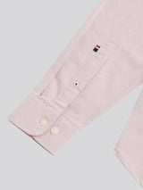 Mens Peached Oxford Shirt Sepia Rose
