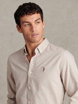 Mens Peached Oxford Shirt String