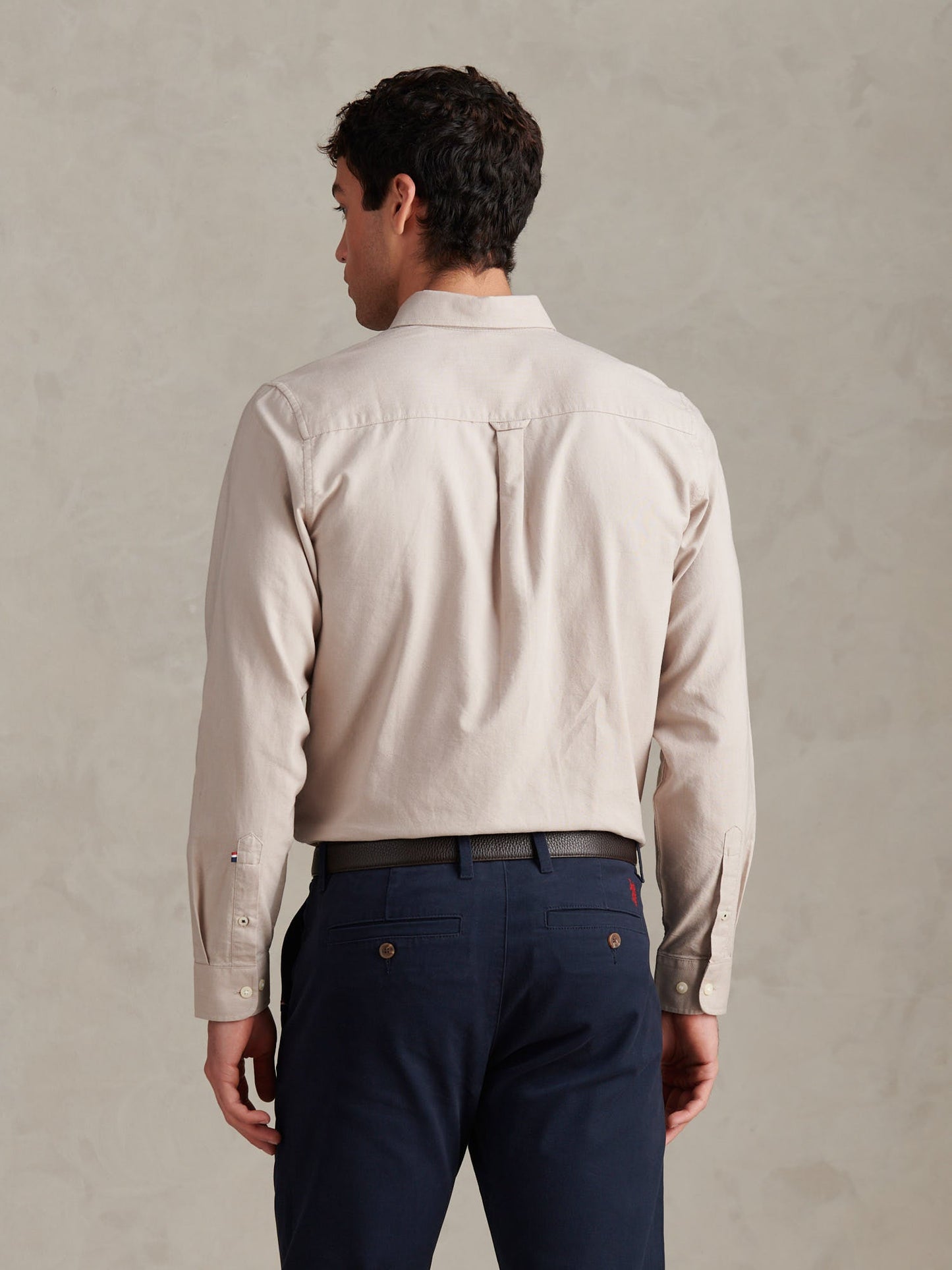 Mens Peached Oxford Shirt String