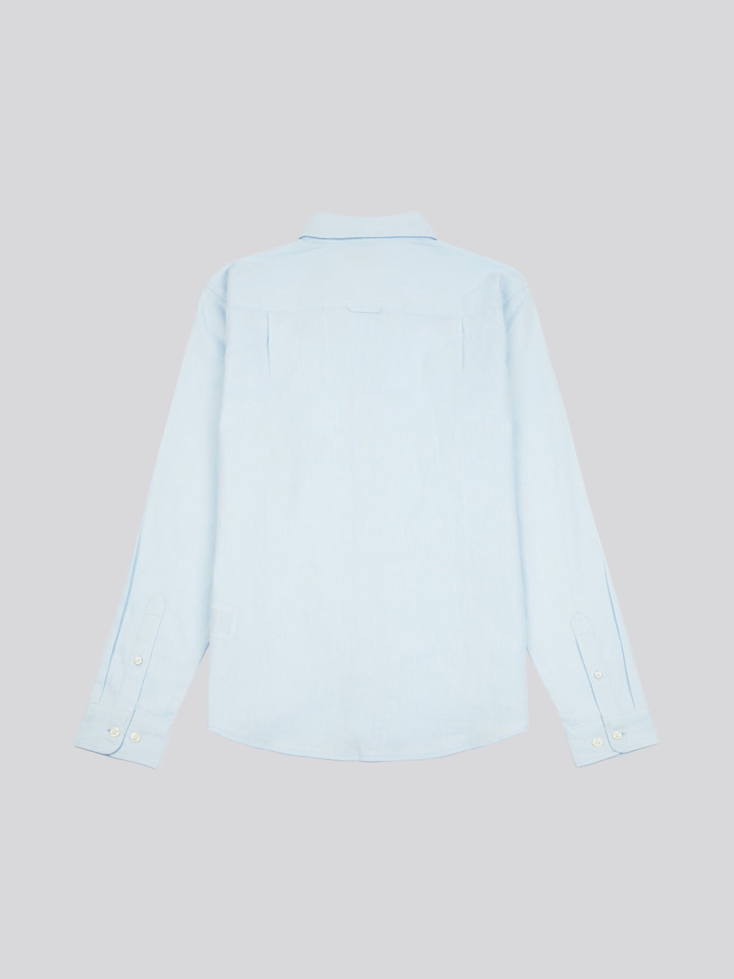 Mens Linen Blend Shirt Ice Water