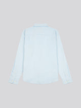 Mens Linen Blend Shirt Ice Water